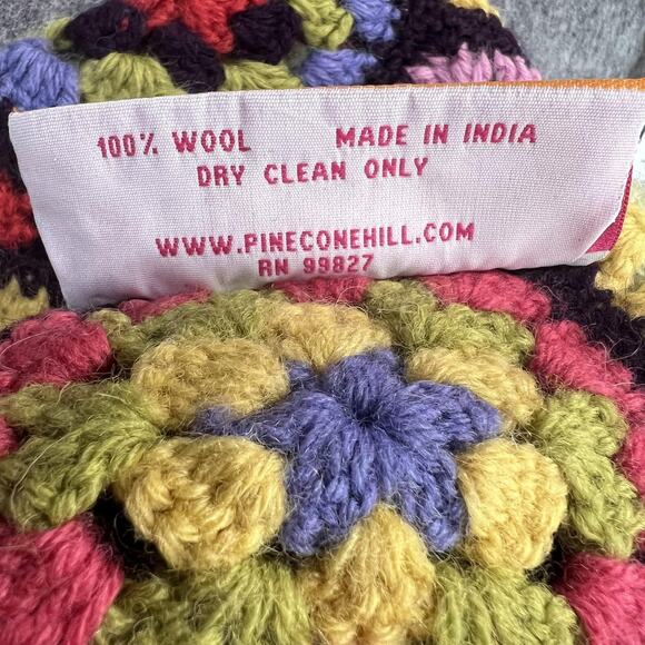 Kaffe Fassett Pine Cone Hill Wool Crochet Granny Hexagon Afghan Throw Blanket - Picture 11 of 11